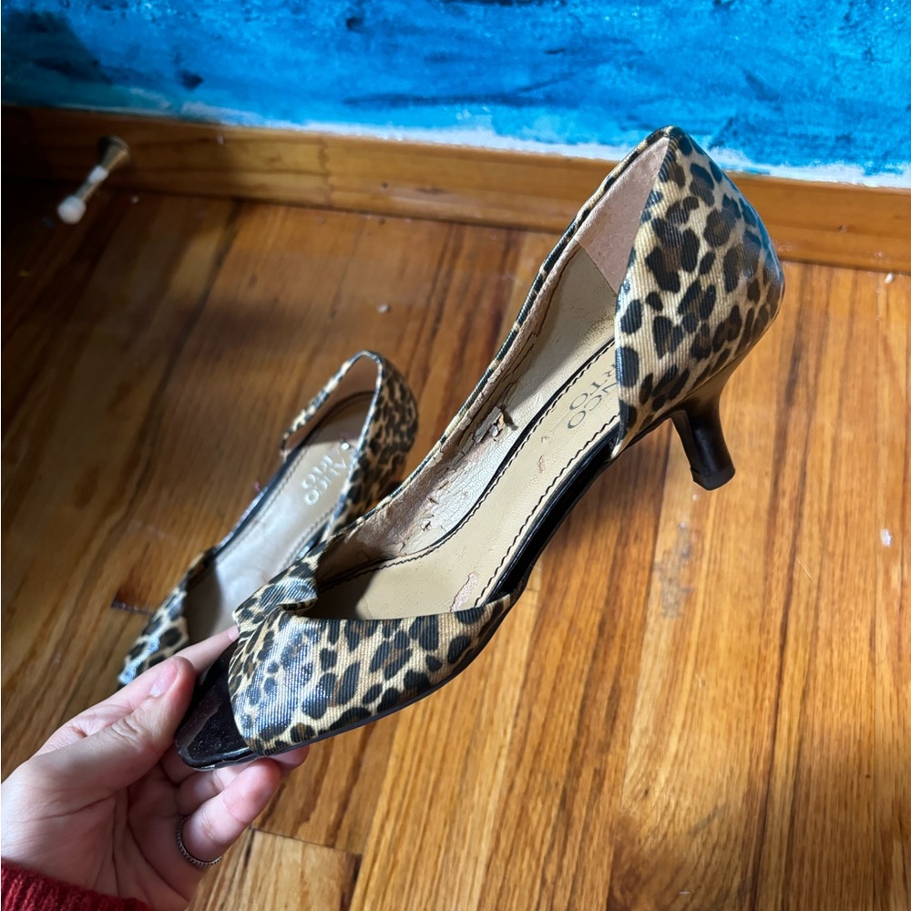 Cheetah Print Mitten Heel